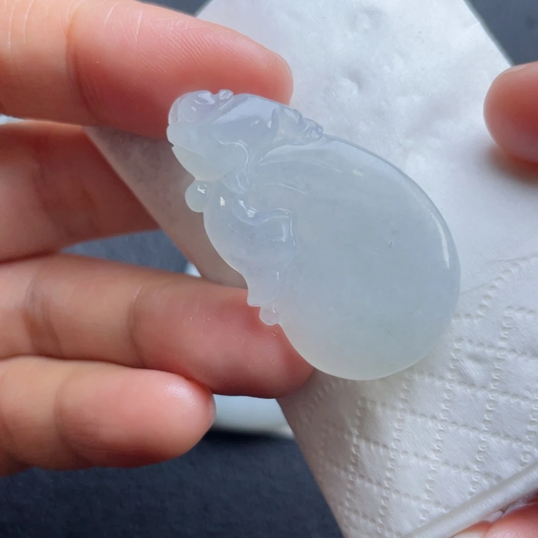 定制翡翠未镶嵌翡翠吊坠