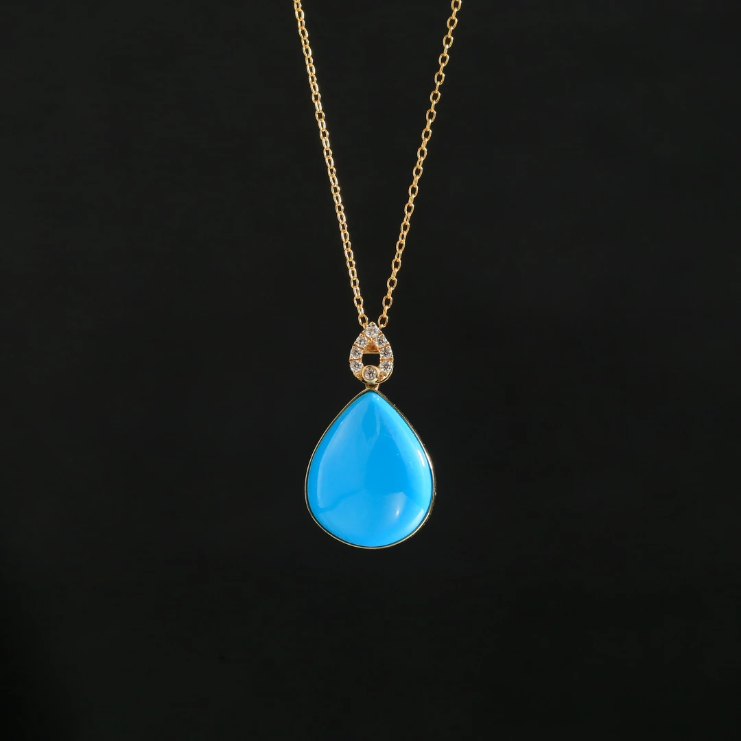 【灵熙专属】安曼博18K金美松水滴吊坠 XZ0169BZ