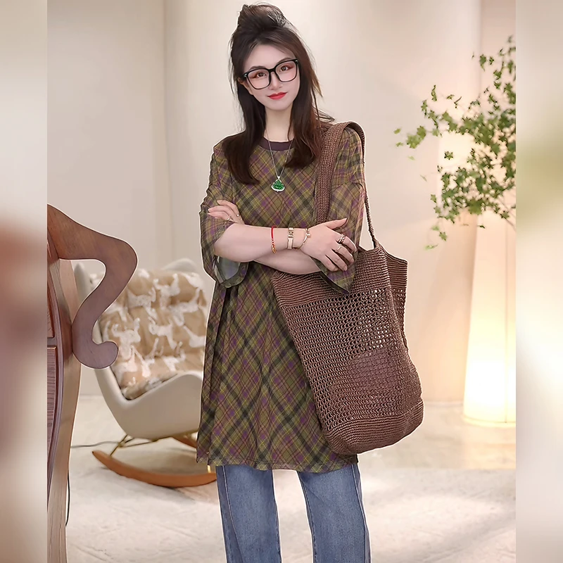 【Linda姐高端线】新款时尚复古气质网纱短袖上衣T恤AS5STX0236