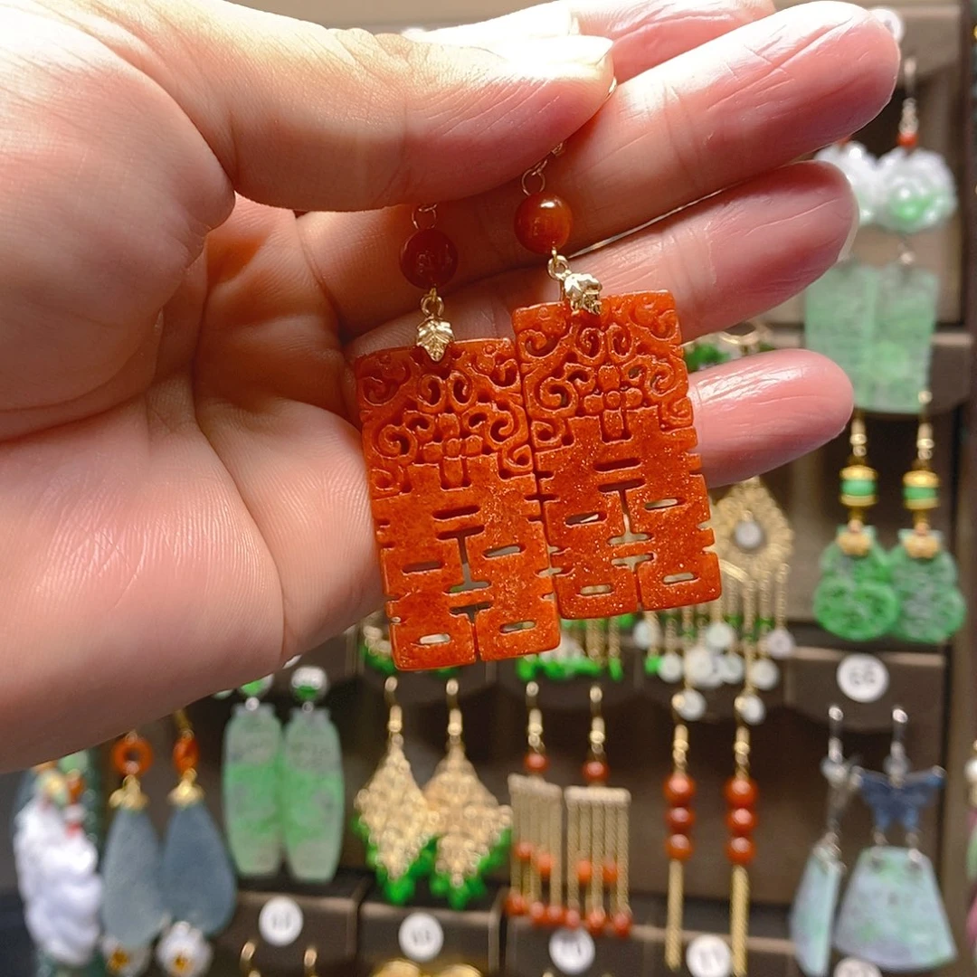 未镶嵌翡翠耳饰翡翠