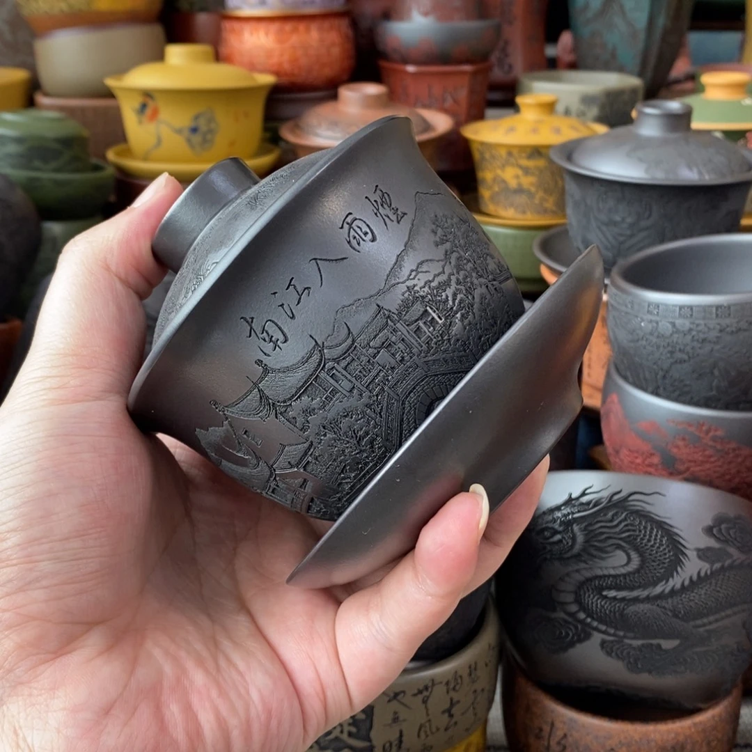 宜兴全手工紫砂杯