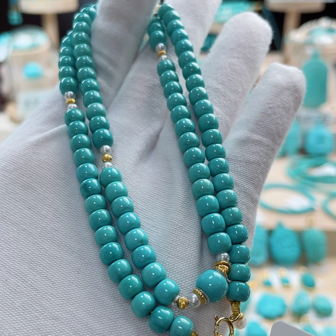 18K金镶嵌绿松石珠宝奇石