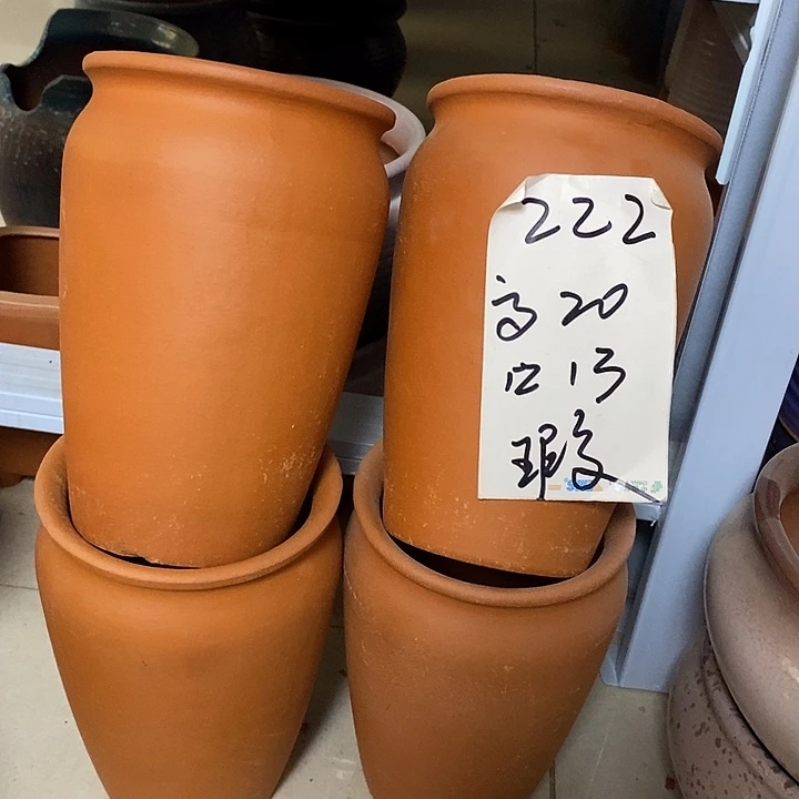 粗陶红陶绿植花盆222