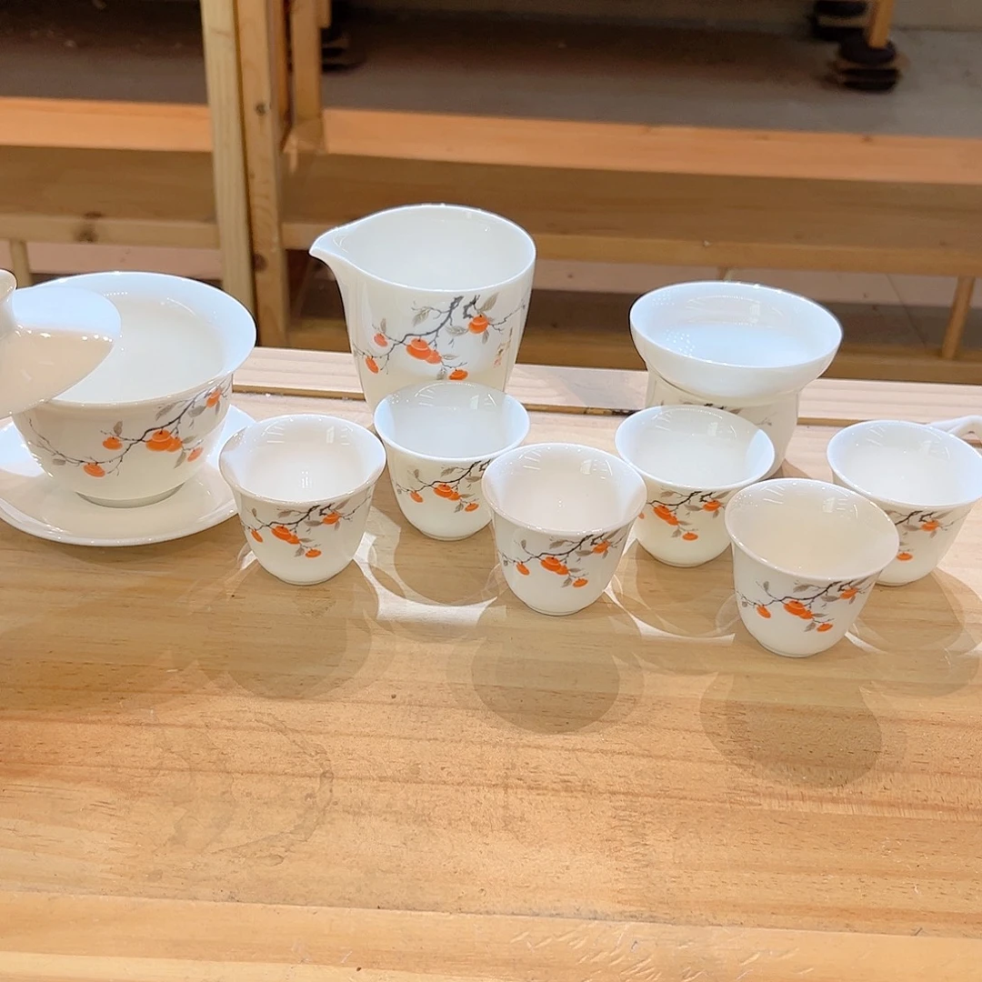 【御瓷斋】羊脂玉瓷茶具套装