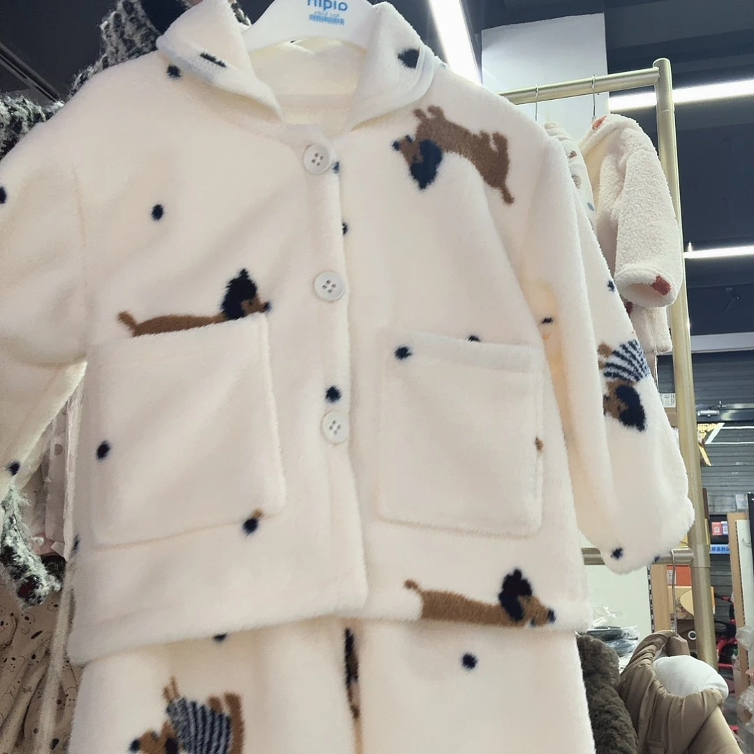 腊肠狗雪粒绒套装