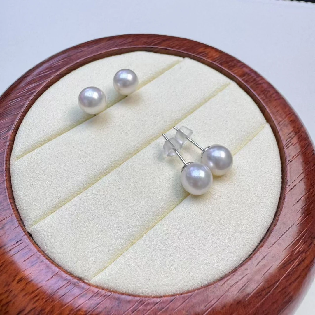 【绿庄】-4690/L34-海水珍珠耳饰-（7-8mm）多样性发其一