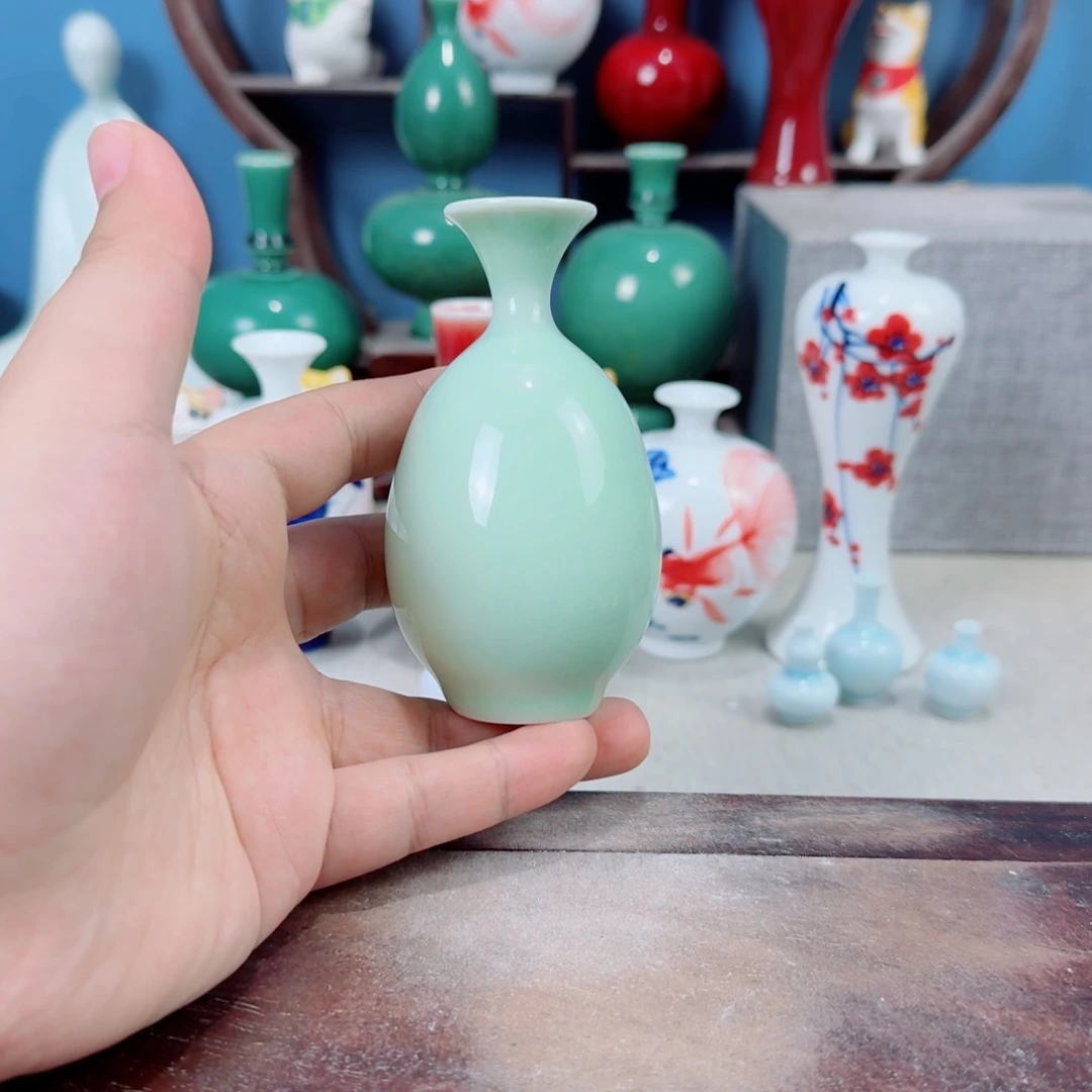陶瓷手工小花器摆件