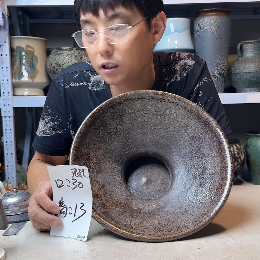 30@13无孔 水培紫砂花盆尺寸