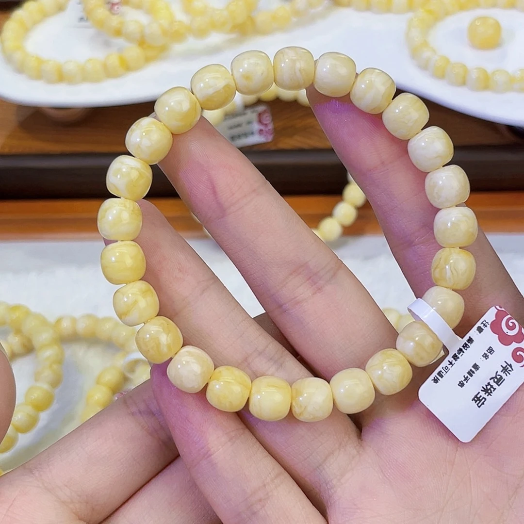 蜜蜡未镶嵌手串8.5mmm