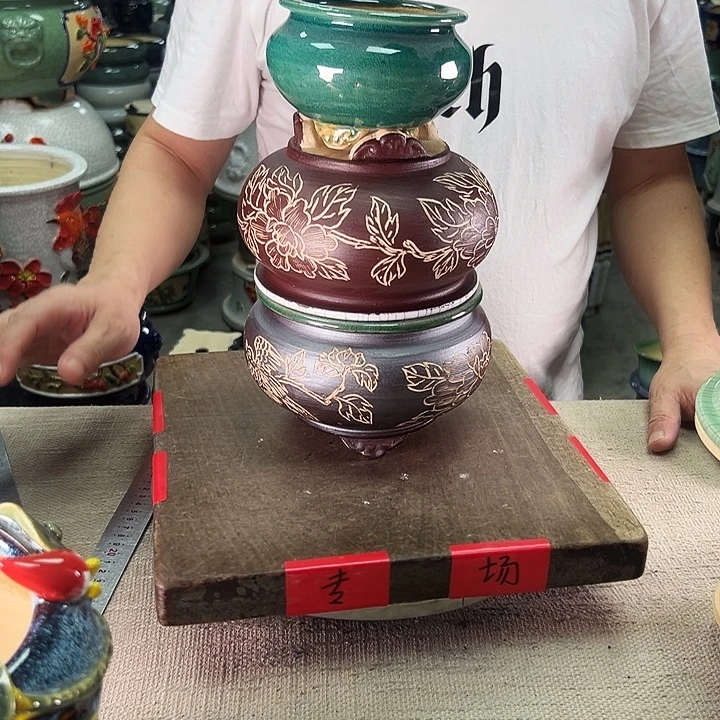 泳坤堂石湾盆陶瓷