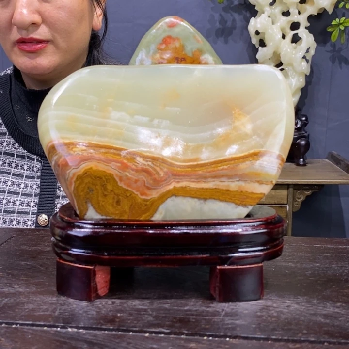 石材精品古青石摆件