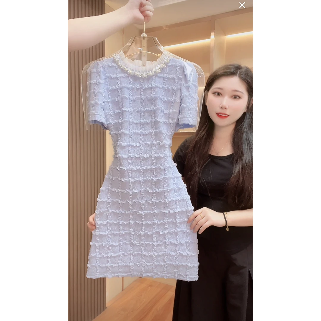 【语馨服饰轻奢女装】2059百搭高贵气质收腰连衣裙