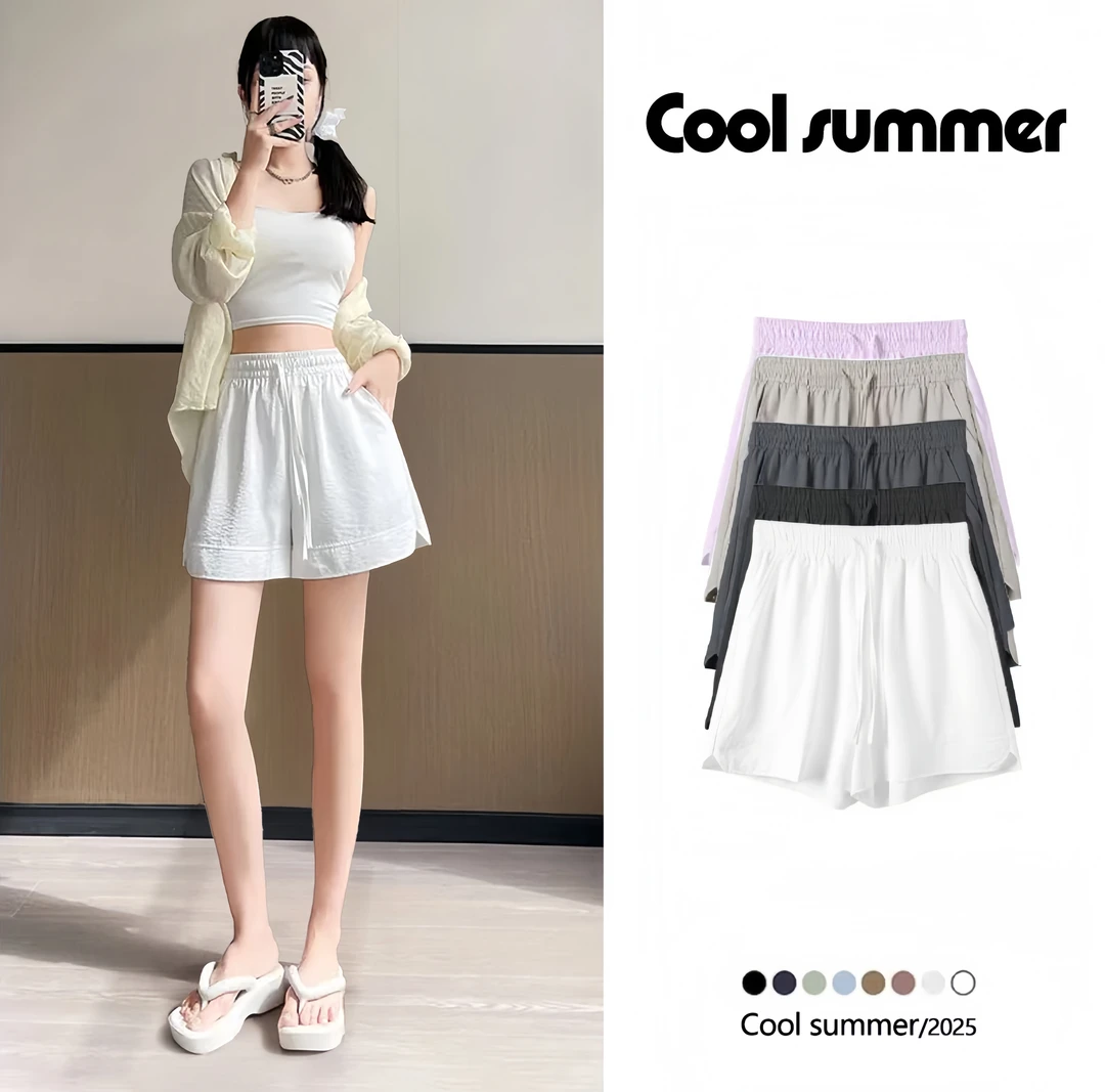 【现货+运费险】2025夏季新款运动五分薄款宽松女休闲短裤显瘦百搭