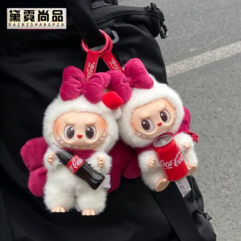 labubu娃衣泡泡玛特拉布布可口可乐坐坐派对马卡龙一二代搪胶衣服