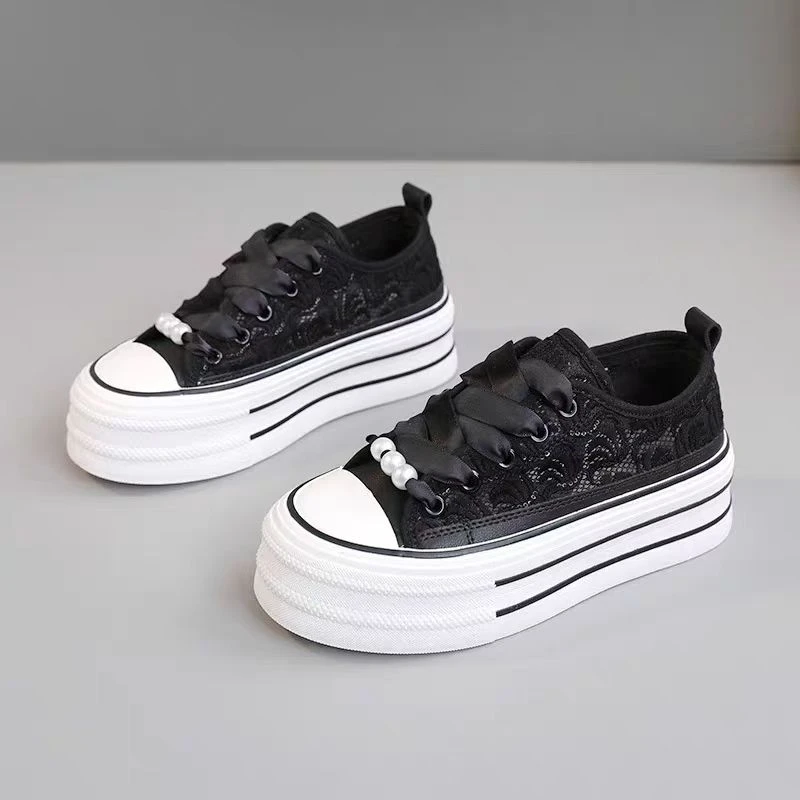 黑色镂空透气板鞋休闲鞋G815款