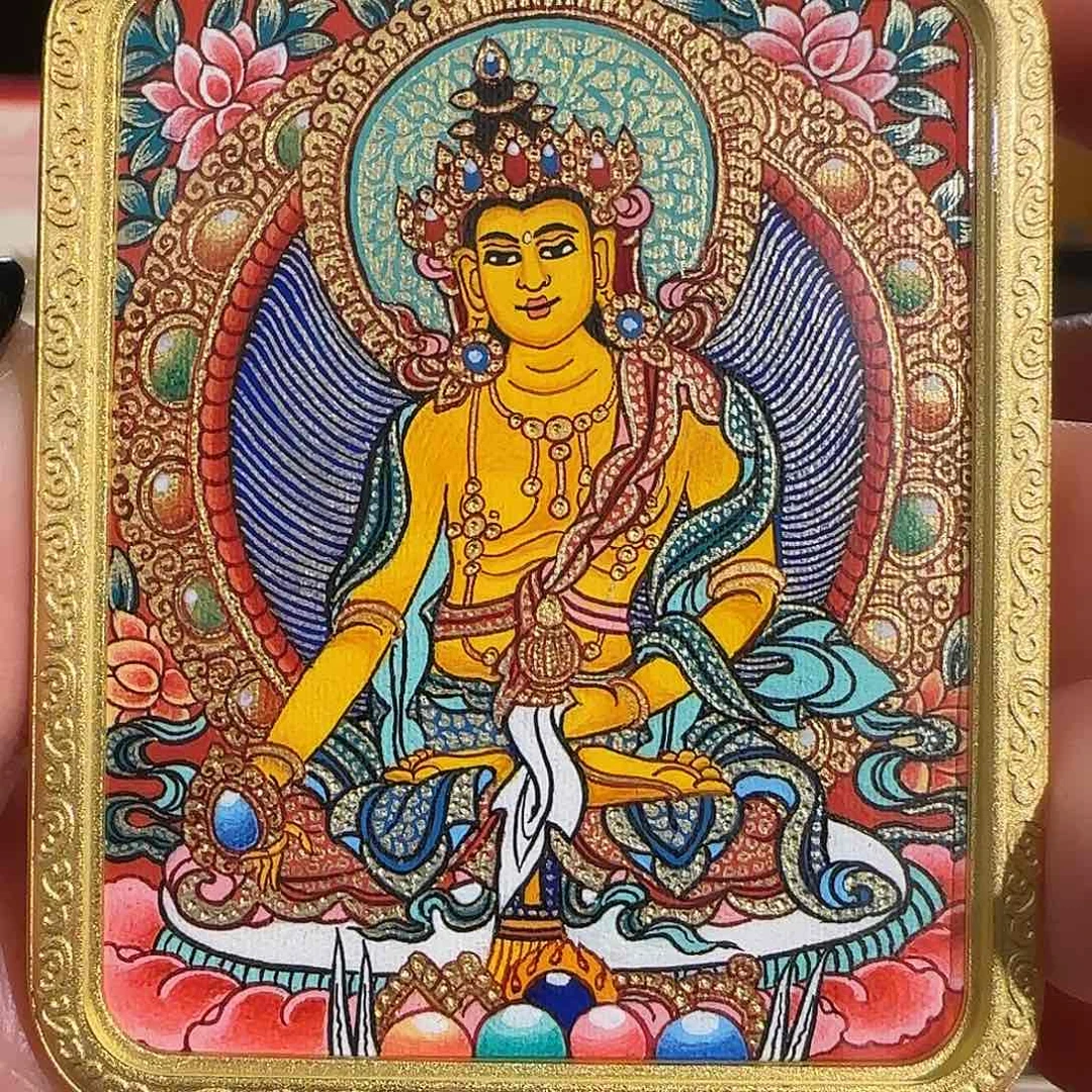 装裱画纯手绘天然矿料 地藏 普华东智绘