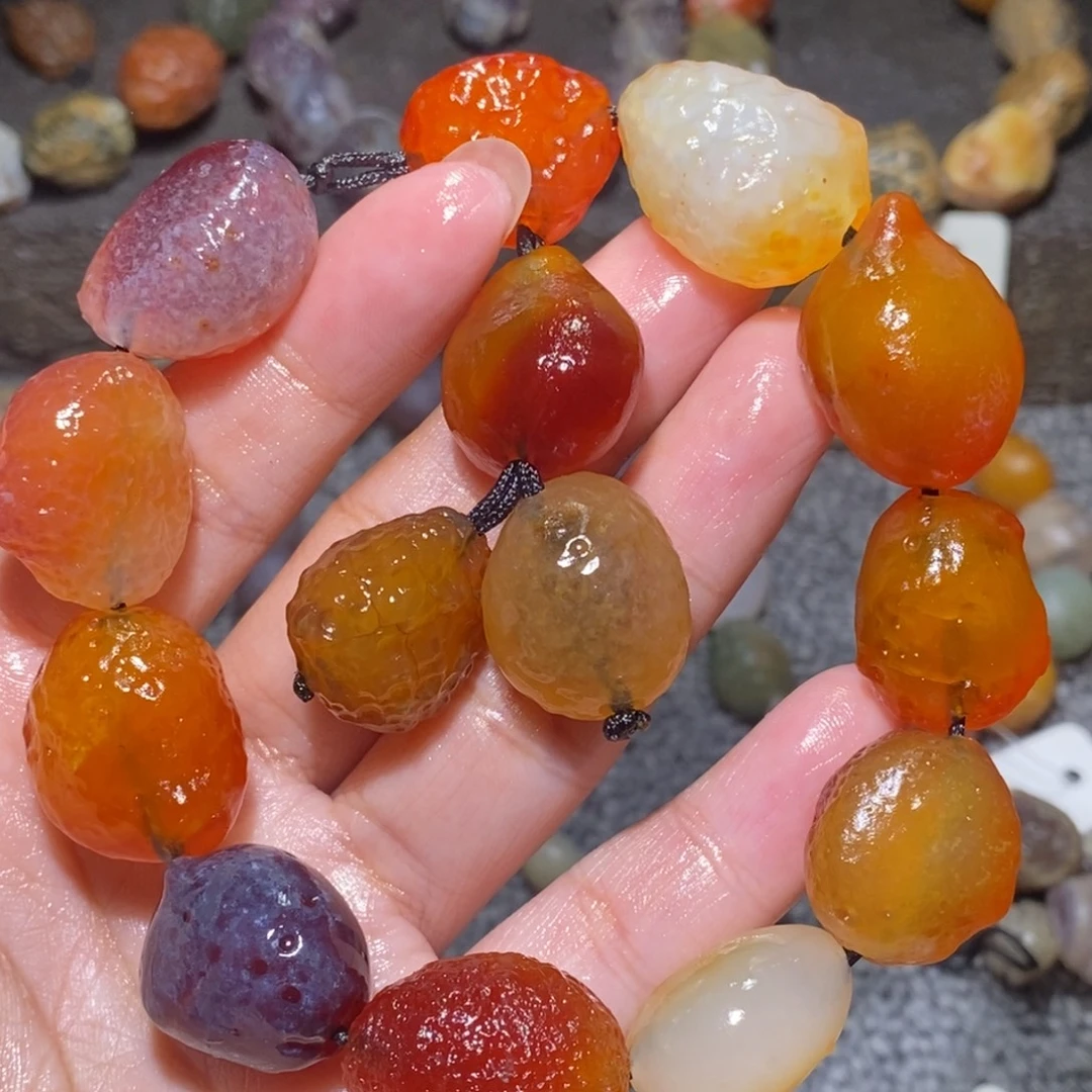 未镶嵌玛瑙/玉髓珠宝半成品