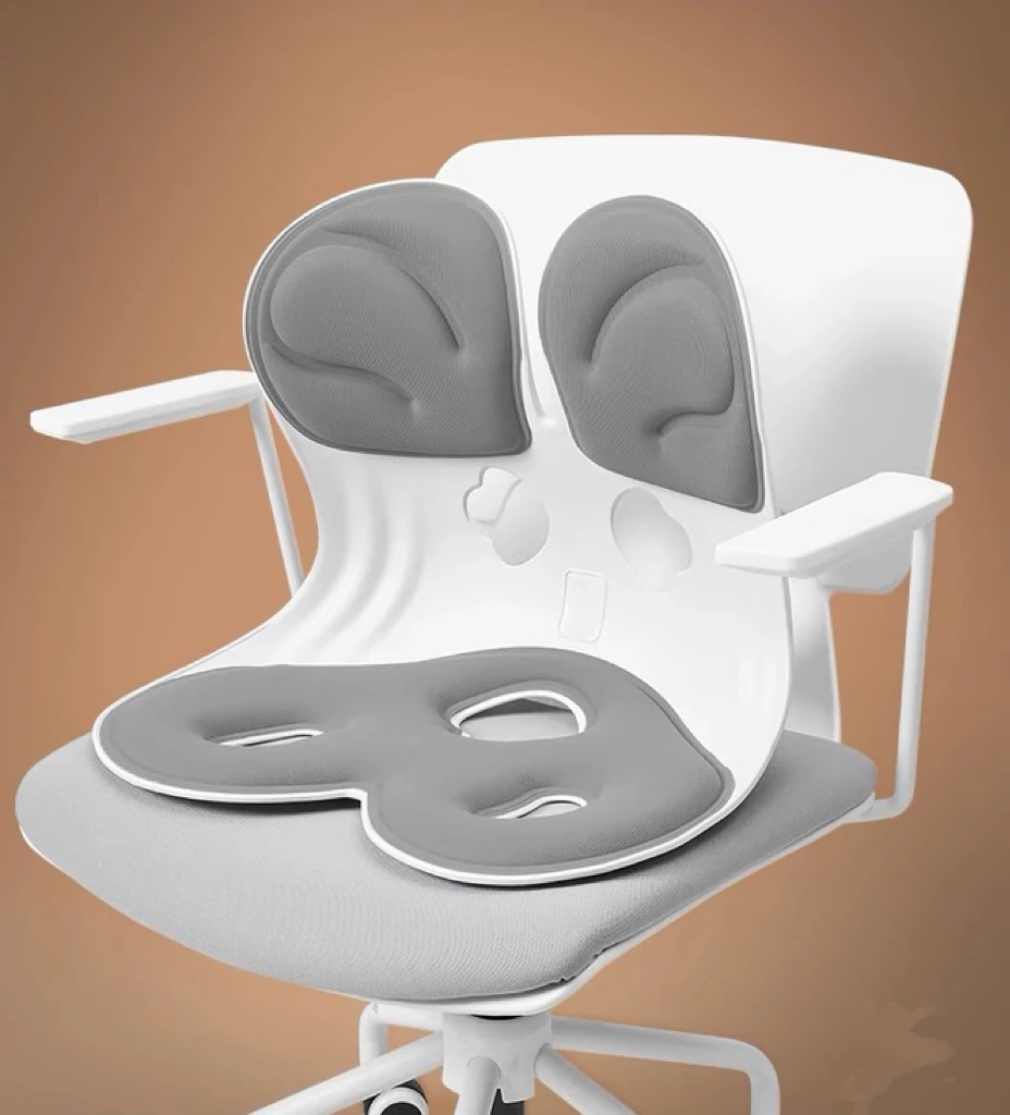 人体工学护腰垫座椅靠背垫轻便适合喂奶上班久坐使用