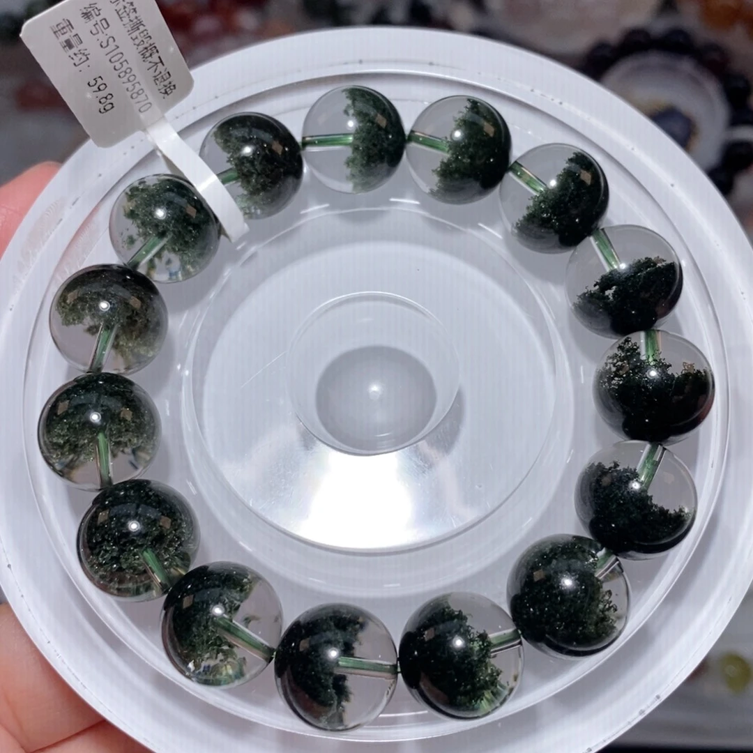 未镶嵌水晶手链F绿幽灵14