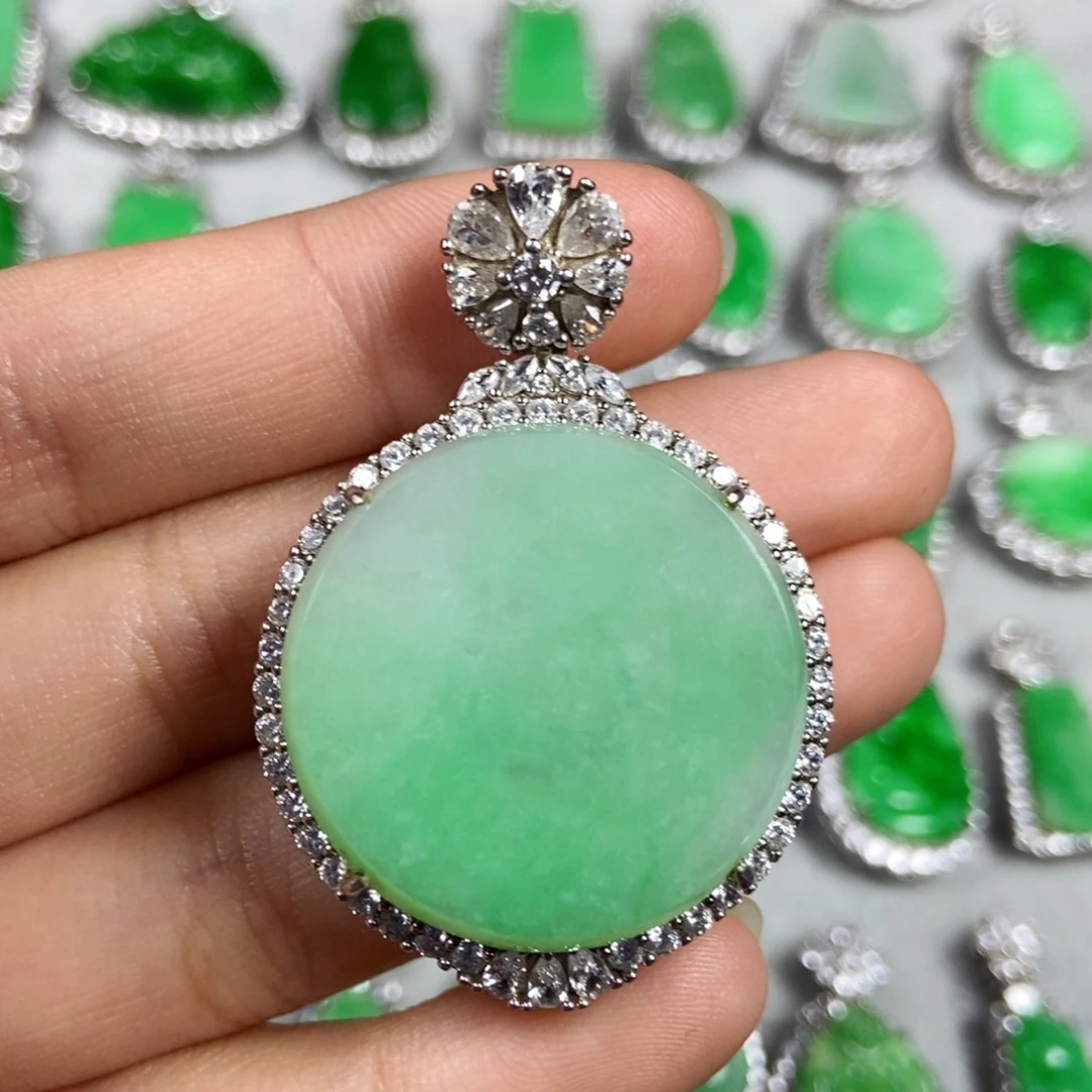 未镶嵌戒指翡翠圆