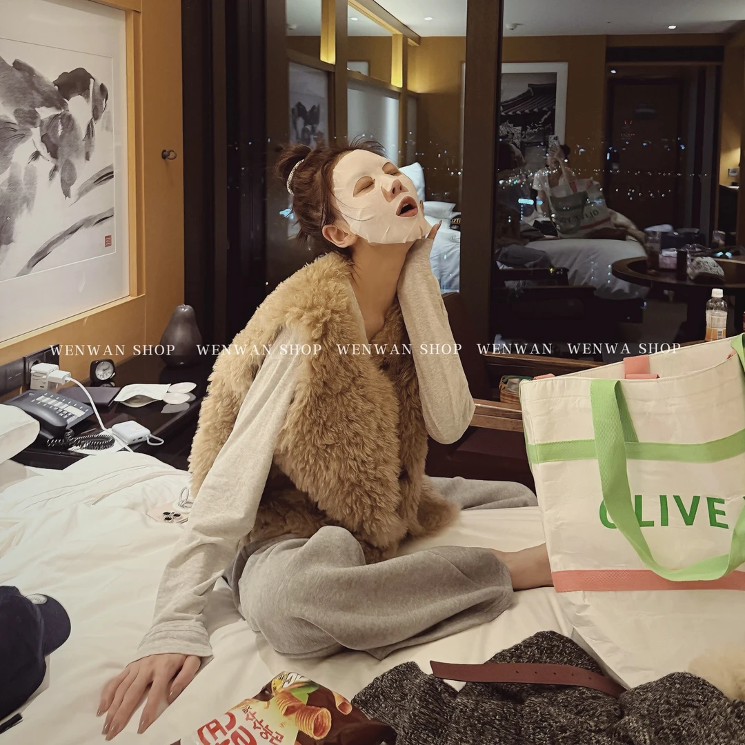 【小羊羔】2色！环保皮毛一体百搭时髦毛毛马甲