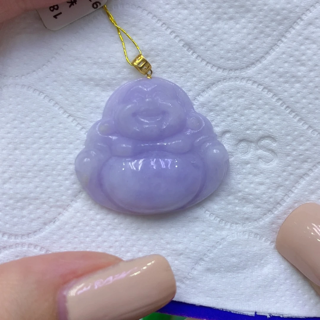 颈饰18K金镶嵌翡翠