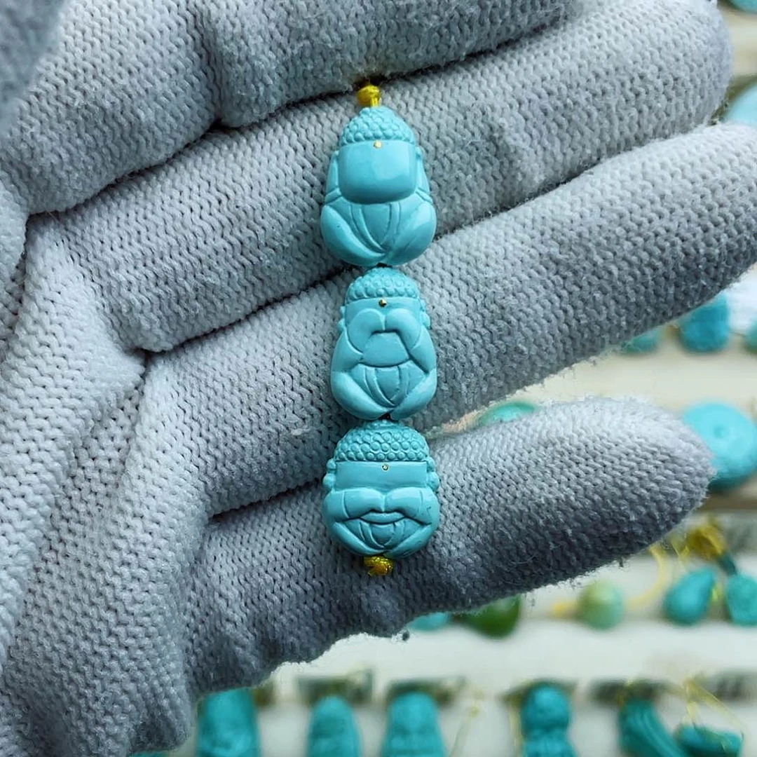 未镶嵌绿松石珠宝奇石