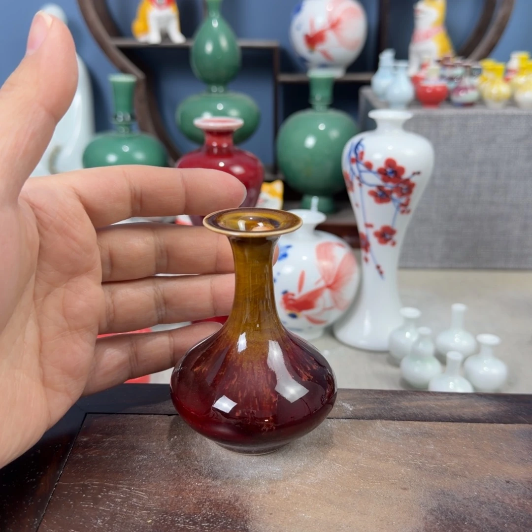 陶瓷手工小花器摆件