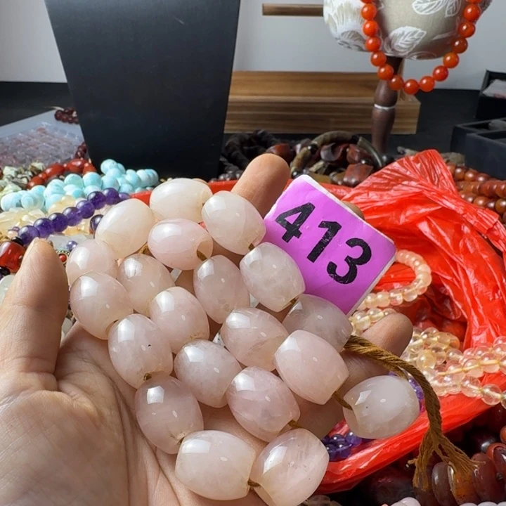 风***漠玛瑙/玉髓未镶嵌颈饰