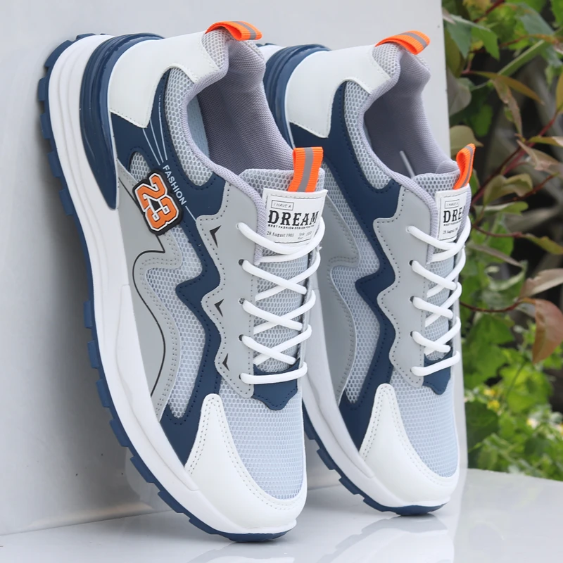 夏季薄款镂空网面休闲鞋男透气防臭运动鞋软底跑步男士百搭潮男鞋