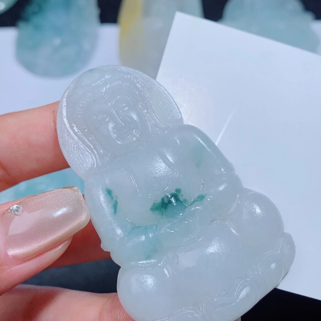 定制翡翠未镶嵌吊坠