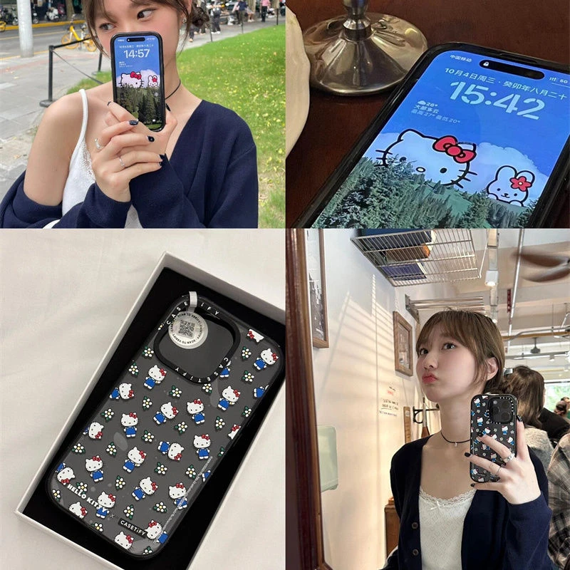 case新品1615Promax手机壳14plus透明13可爱KT猫12pro女11xs潮XR