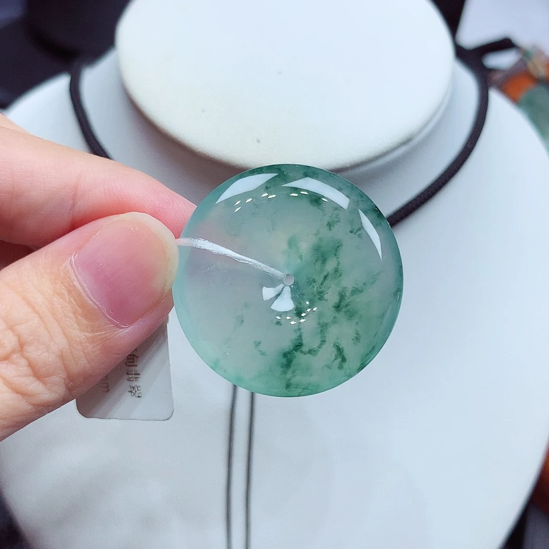 颈饰未镶嵌翡翠编号85，30.3/5.7