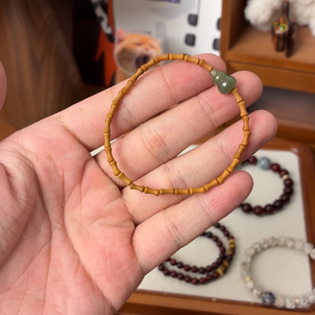 手链未镶嵌和田玉（糖玉）