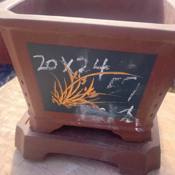 红陶紫砂四方微瑕