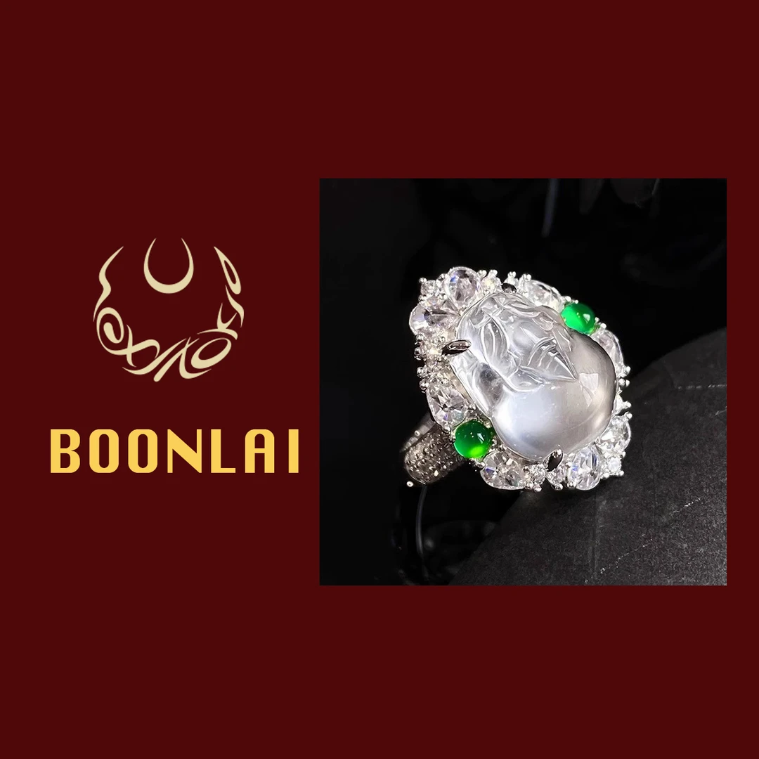 铁合金锆石戒指 Boonlai 新中式大货白色貔貅戒指 x