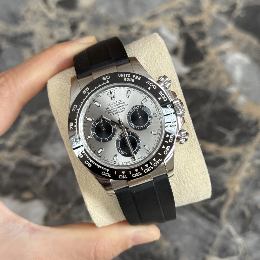 99新 Rolex/劳力士 宇宙迪通拿型116519-0024水泥灰/40表径全套