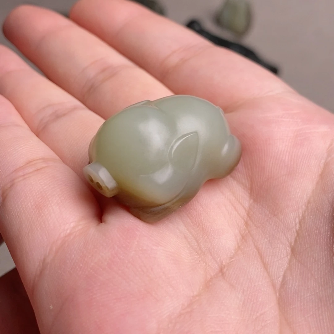 和田玉未镶嵌挂件社***料