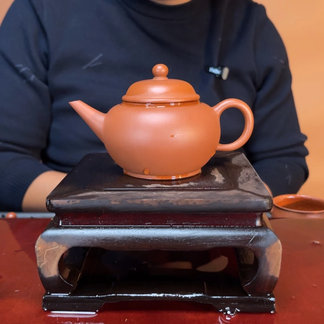 紫砂茶壶高端150cc生砂朱泥水平