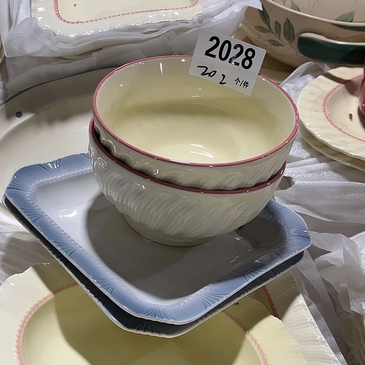 瓷微瑕外贸餐具2028