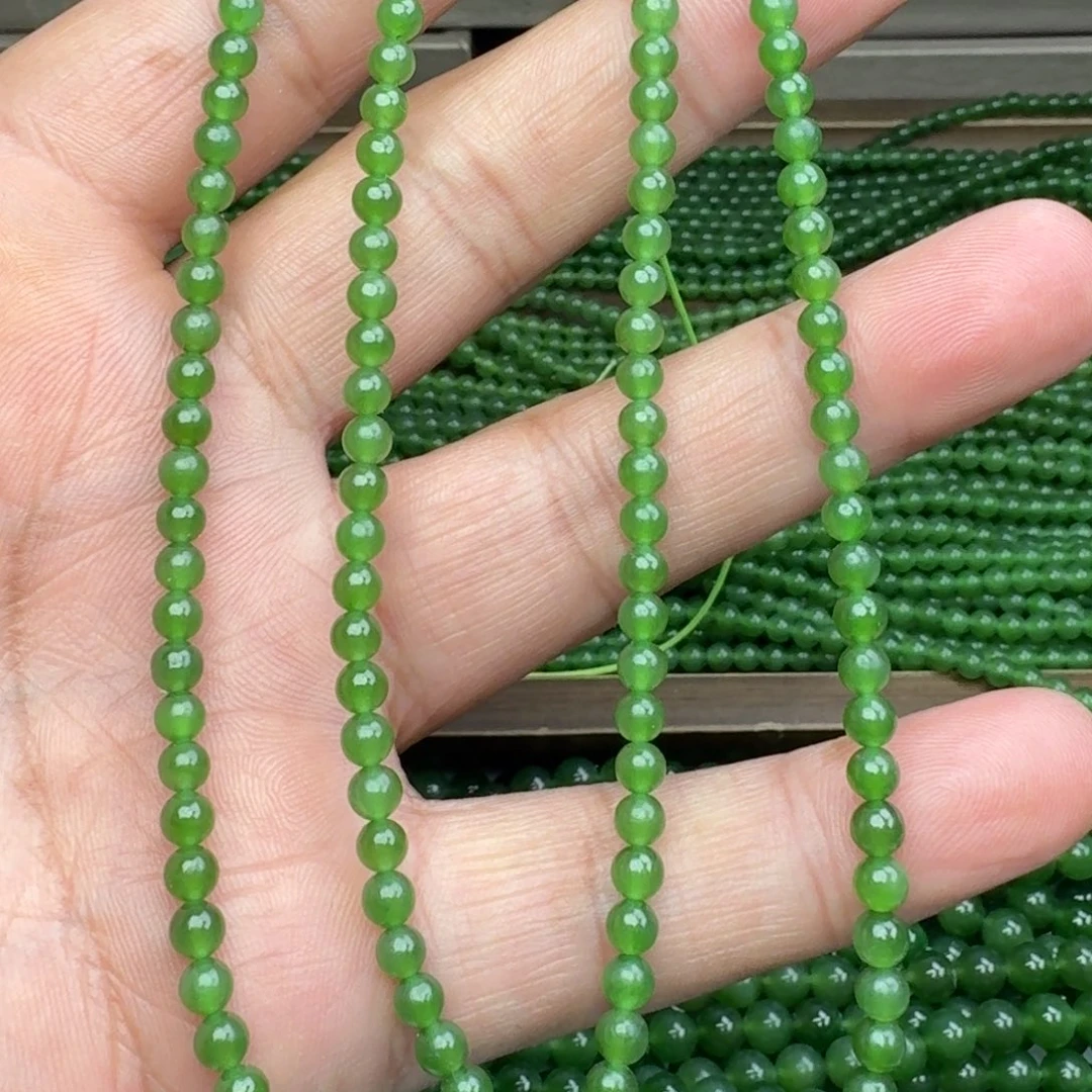 和田玉未镶嵌颈饰碧玉冰阳绿卡4