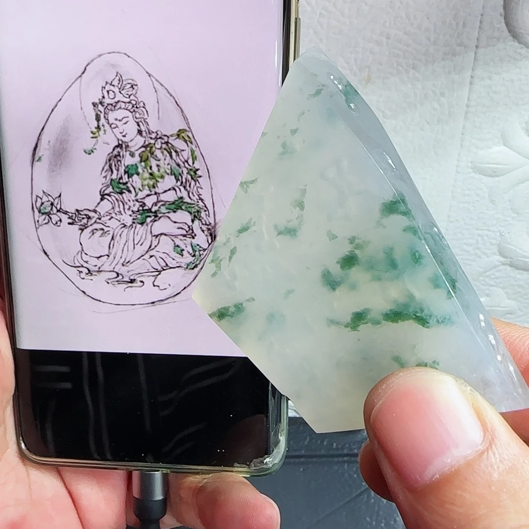 未镶嵌定制翡翠缅甸天然A货翡翠含老师工艺