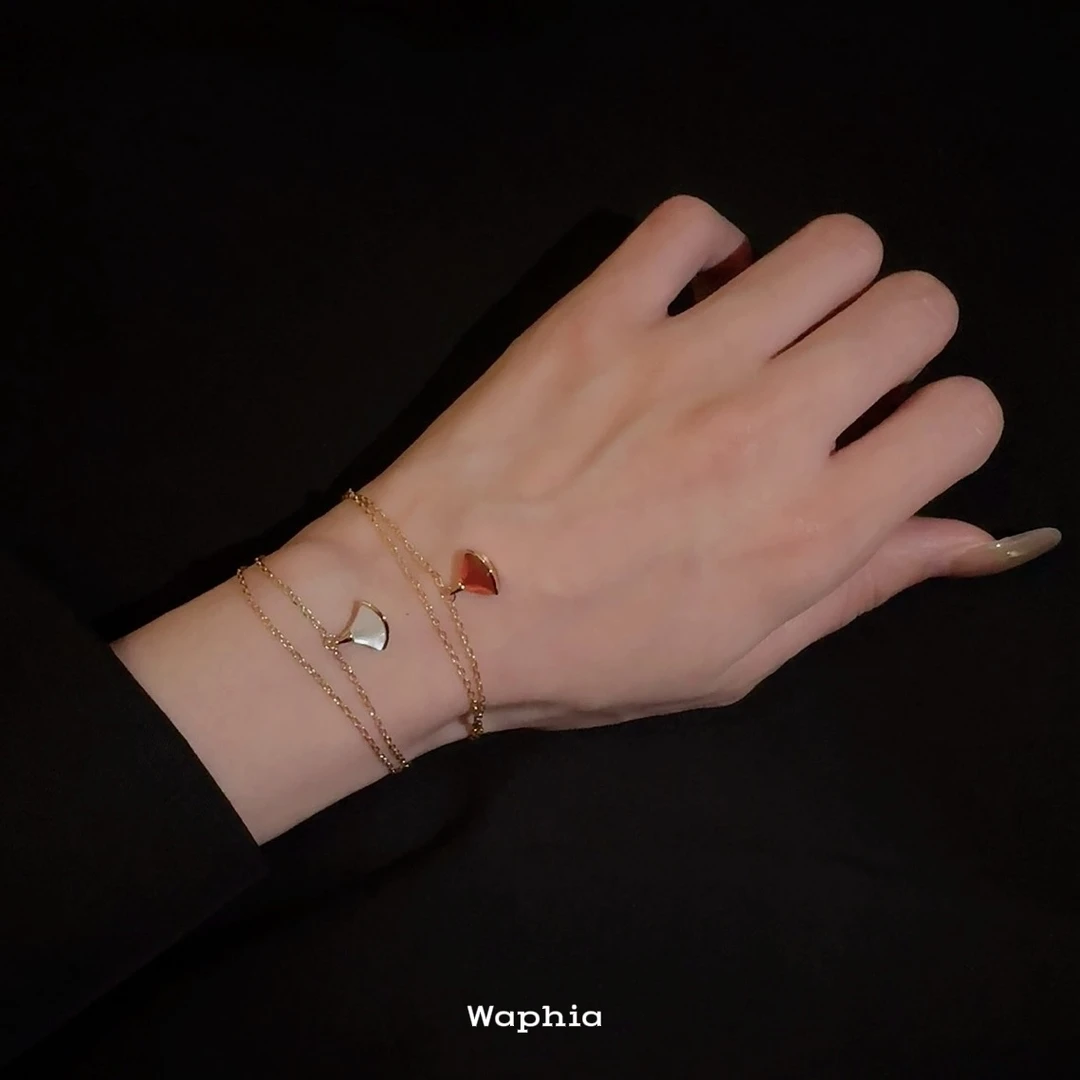 合金手链 Waphia设计师款经典时尚百搭【双层扇子手链】  BV003