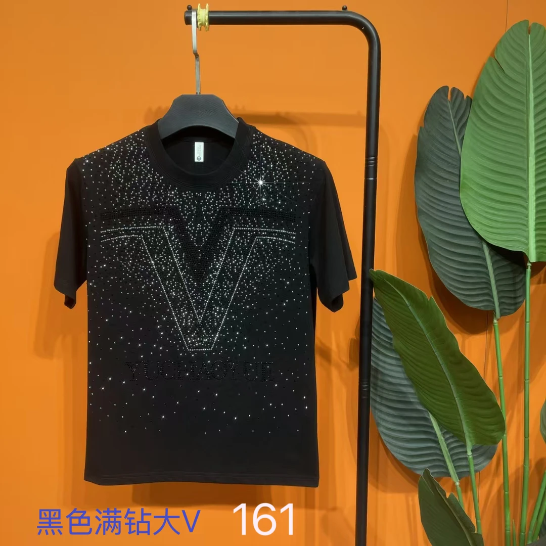 编码101—190重磅棉高级烫钻短袖潮牌服饰！亲肤柔软240克纯棉！！