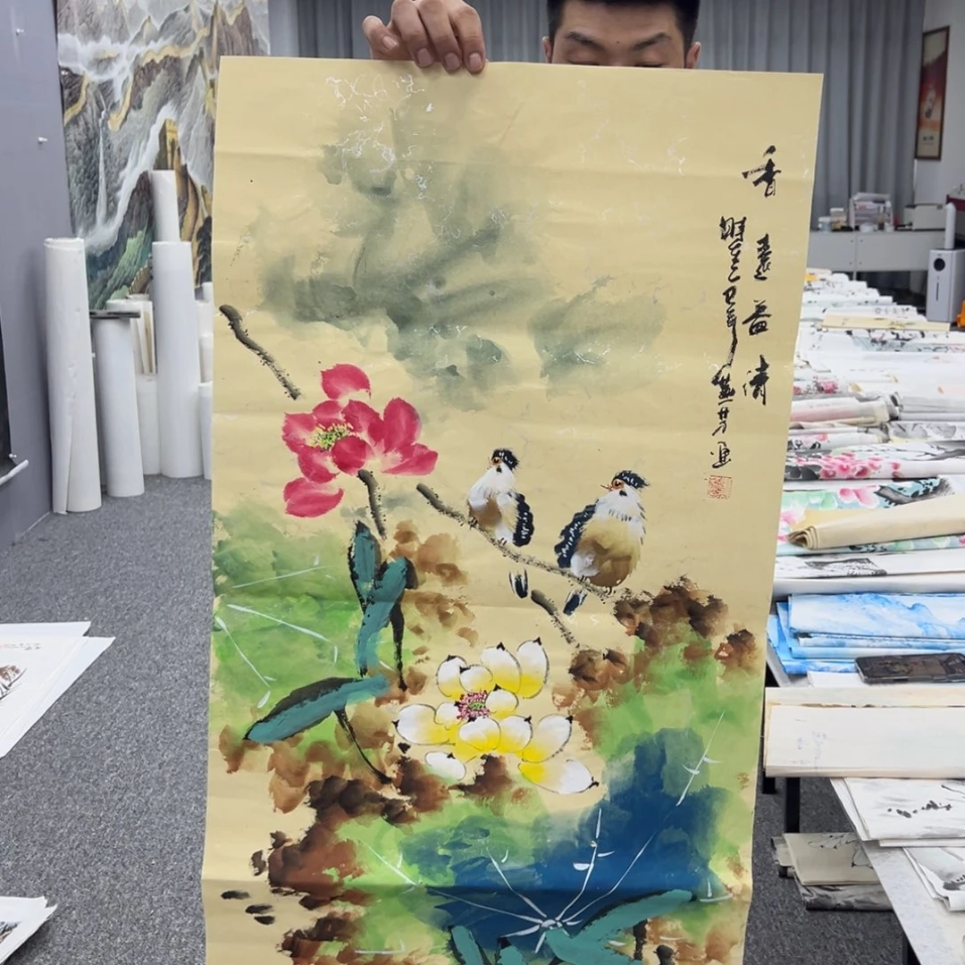 国画纯手绘字画宣纸