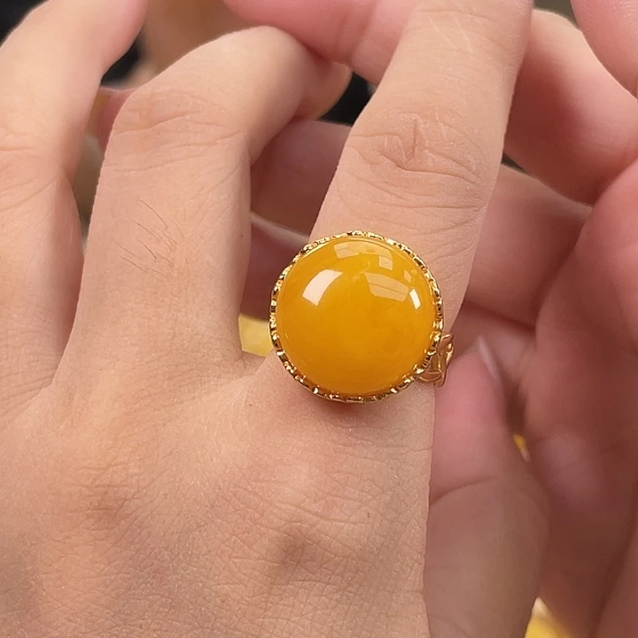 琥珀银S925镶嵌珠宝奇石多样性发其一h