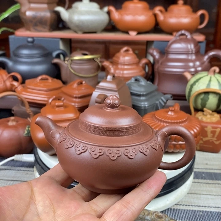 茶壶紫砂云肩如意150cc原矿老底曹青双十一特价