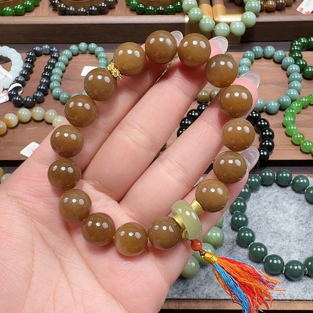 未镶嵌手链和田玉金山 1 2