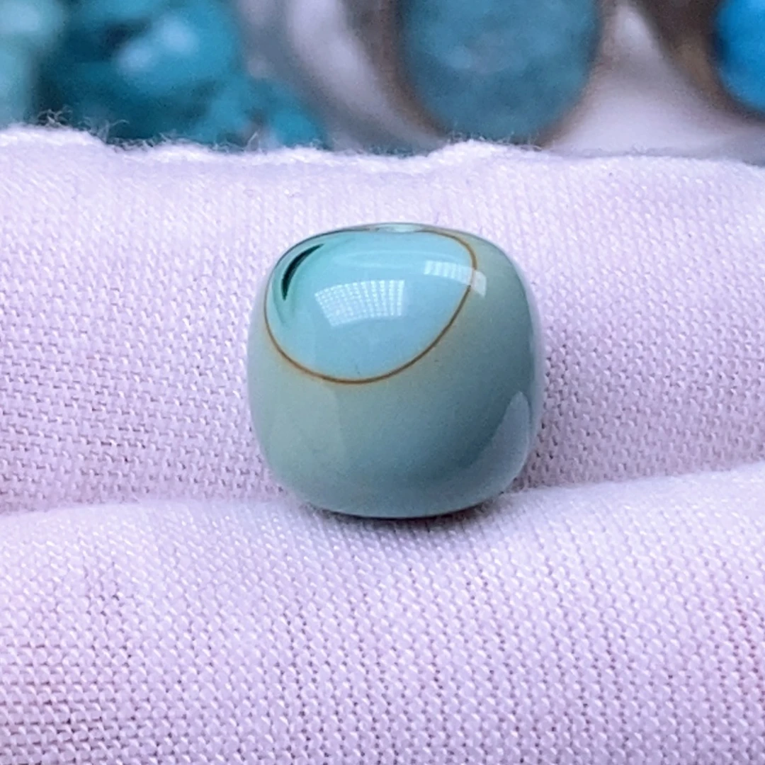 未镶嵌绿松石珠宝奇石12.8mm