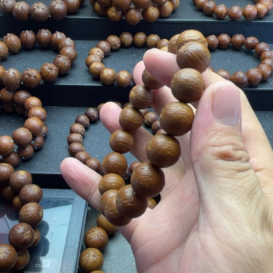 紫金鼠手串14尺寸纯圆